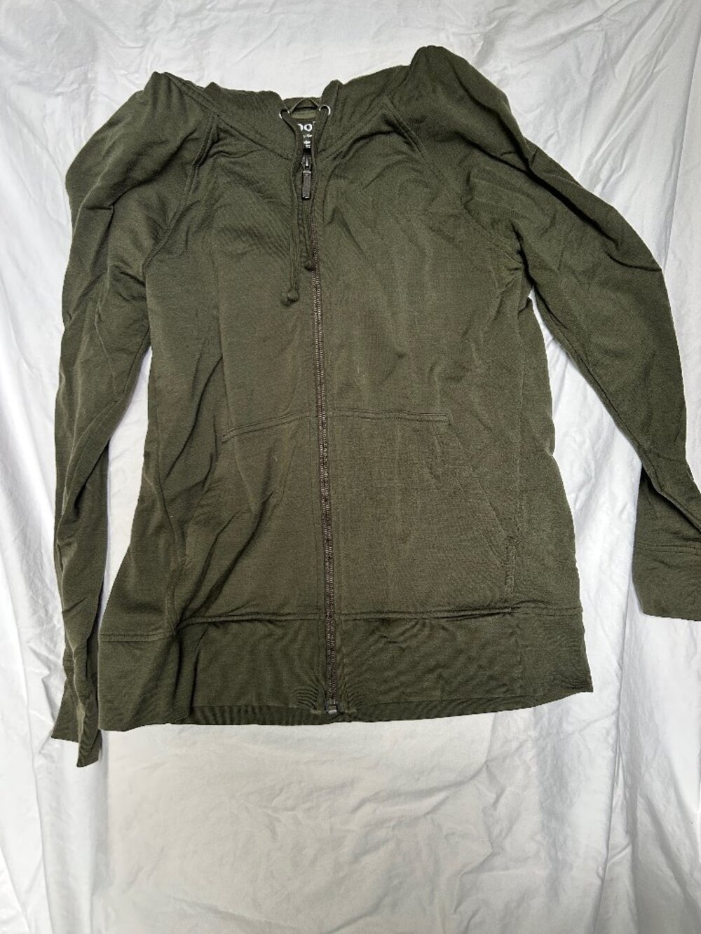 Wool& Aspen Hoodie S Olive Green
